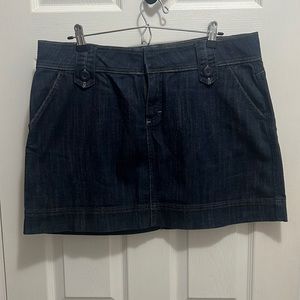 Elle size 14 dark denim skirt with button detail